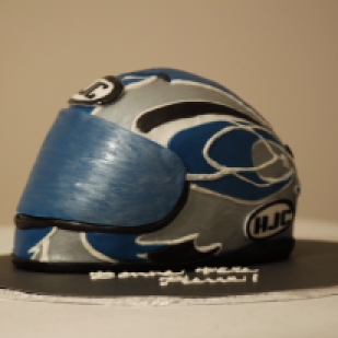 Sportbike Helmet Cake