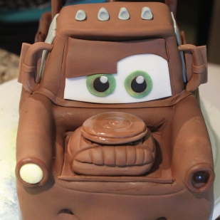 Tow-Mater Cars Themed Birthday Cake