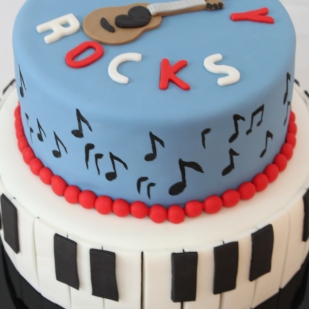 Music Themed Birthday Cake