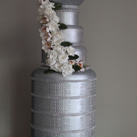 Life-Sized Stanley Cup Wedding Cake